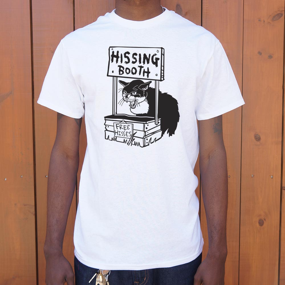 Hissing Booth with Angry Cat and Free Hisses Sign