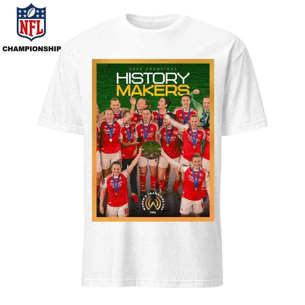 History Makers Arsenal Women FC Champions 2026 FIFA Women’s Champions Cup Vintage Shirt