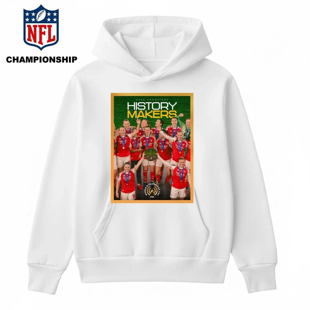 History Makers Arsenal Women FC Champions 2026 FIFA Women’s Champions Cup Vintage Shirt