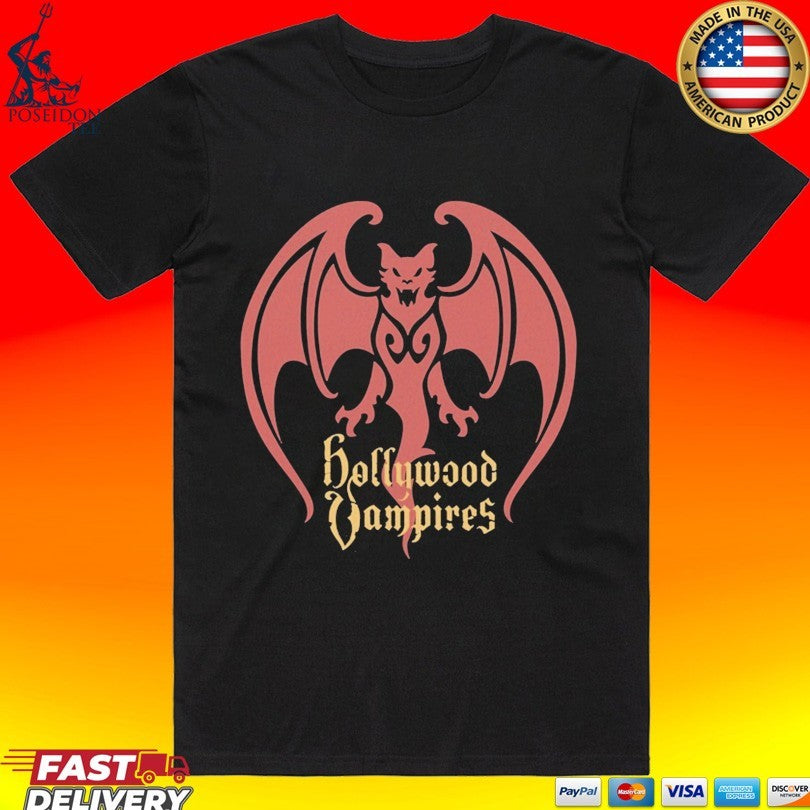 Hollywood Vampires Bat Logo T-shirt