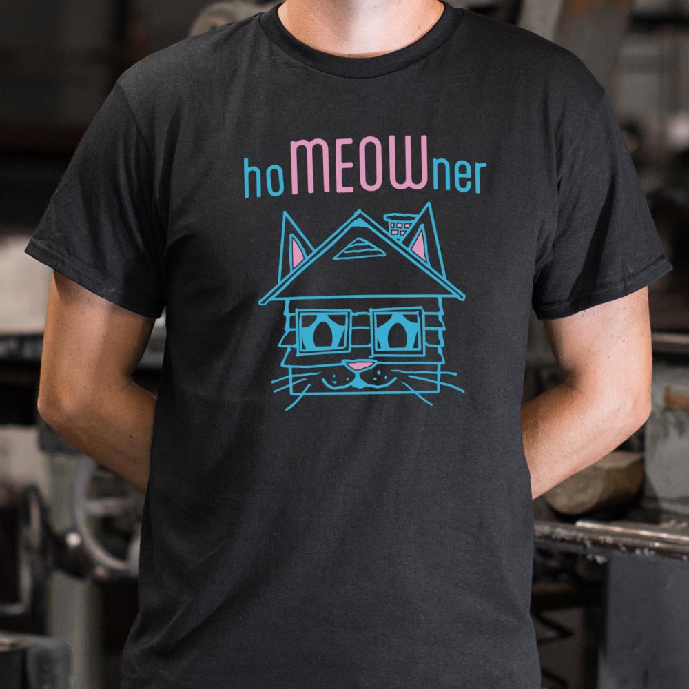 hoMEOWner Cat Face House Pun