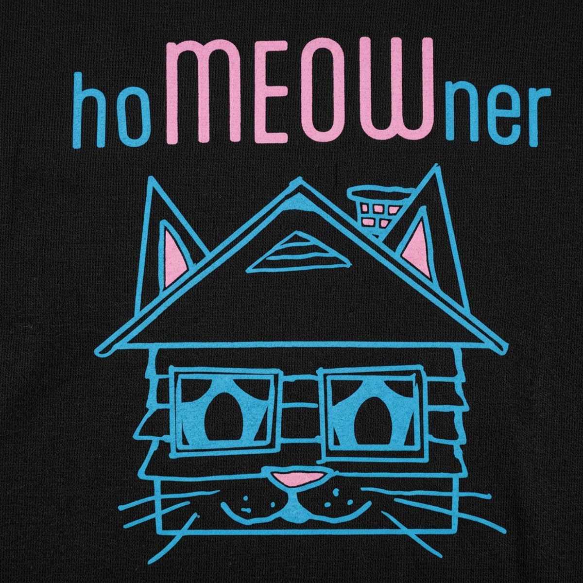 hoMEOWner Cat Face House Pun