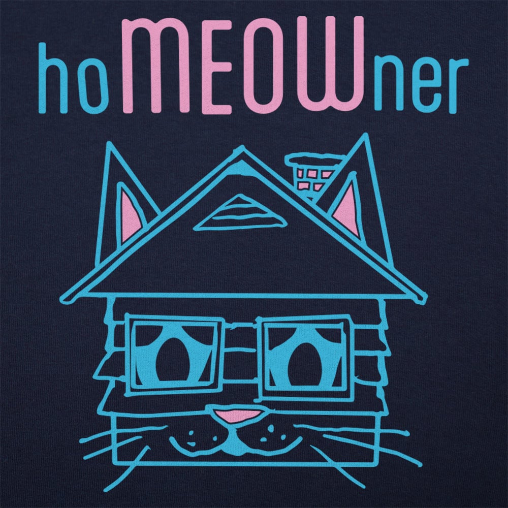 hoMEOWner Cat Face House Pun