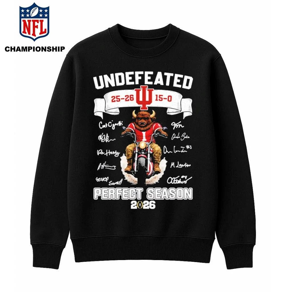 Hoosiers Flippin’ Undefeated 15-0 Perfect Season 2026 Shirt