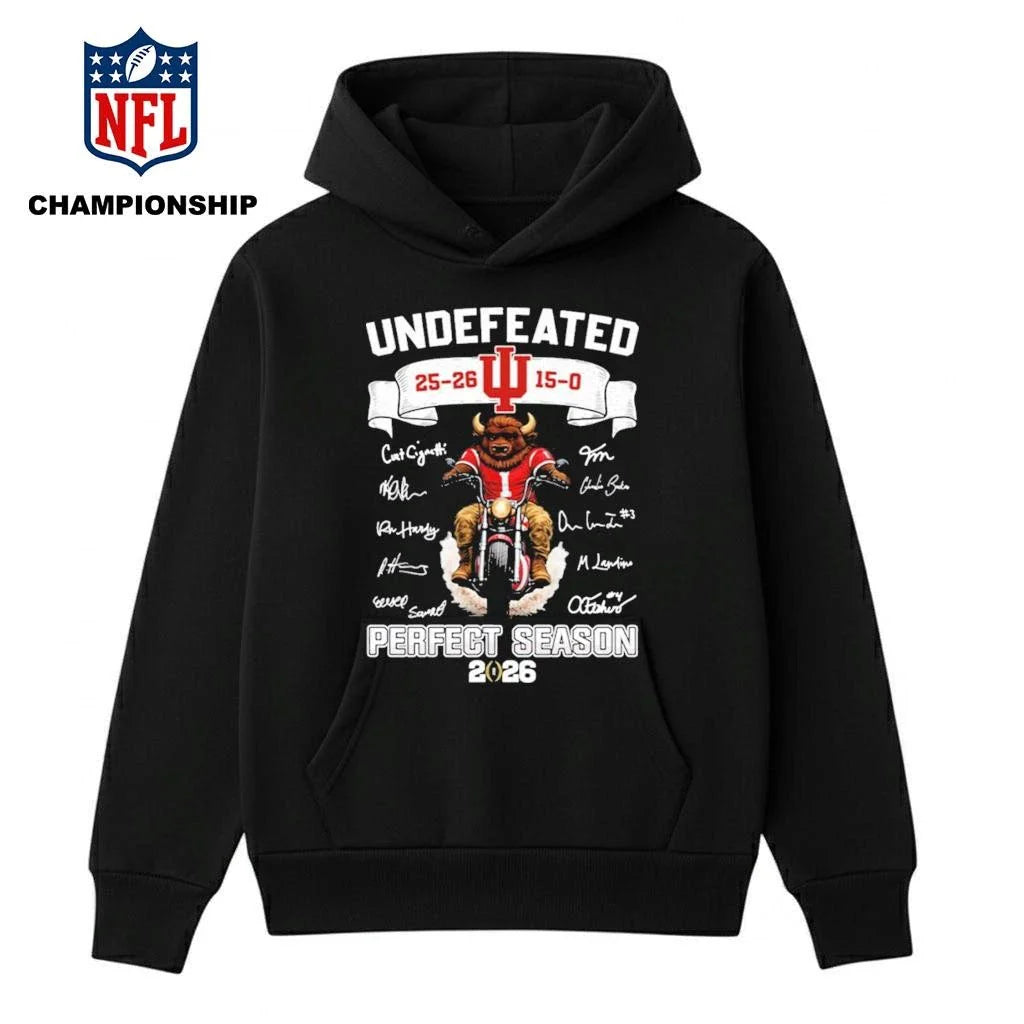 Hoosiers Flippin’ Undefeated 15-0 Perfect Season 2026 Shirt