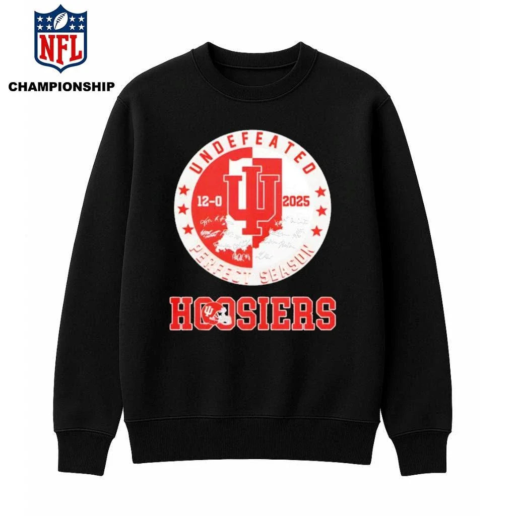 Hoosiers Undefeated 2025 Perfect Season Signature Shirt