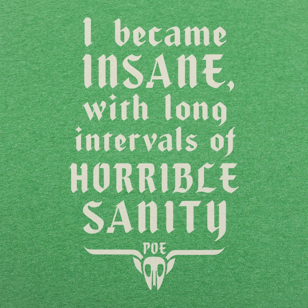 Horrible Sanity Edgar Allan Poe Insanity Quote