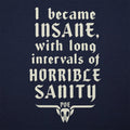 Horrible Sanity Edgar Allan Poe Insanity Quote