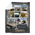Personalized First Solo Flight Blanket, Custom Pilot Photo Blanket, Student Pilot Gift, First Solo Flight Keepsake, Aviation Gift, Flight Training Gift