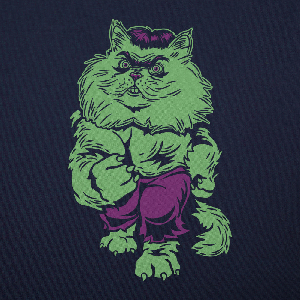 Hul-Kat Green Muscular Angry Cat Superhero