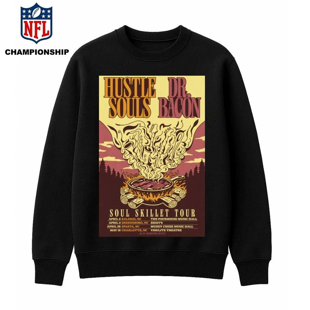 Hustle Souls &amp; Dr. Bacon Soul Skillet Tour 2026 Poster Shirt
