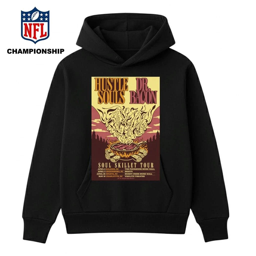 Hustle Souls &amp; Dr. Bacon Soul Skillet Tour 2026 Poster Shirt