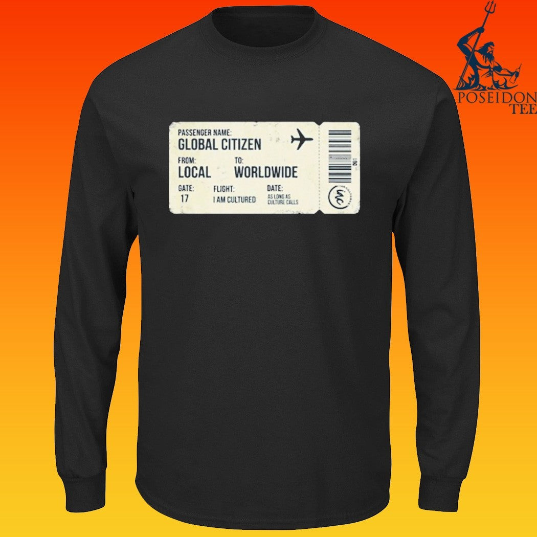 I Am Cultured Boarding Pass T-shirt