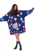 Ice Cream Pixels Hoodie Blanket