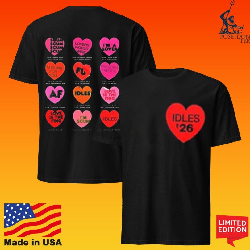 Idles Band 2026 Summer Tour Heart Tour Date T-shirt
