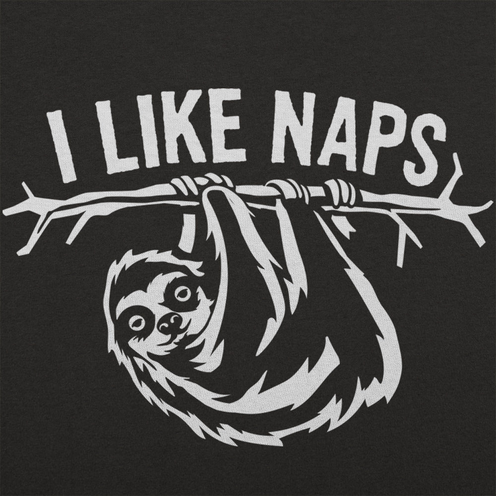 I Like Naps Sloth Hanging from Tree Branch