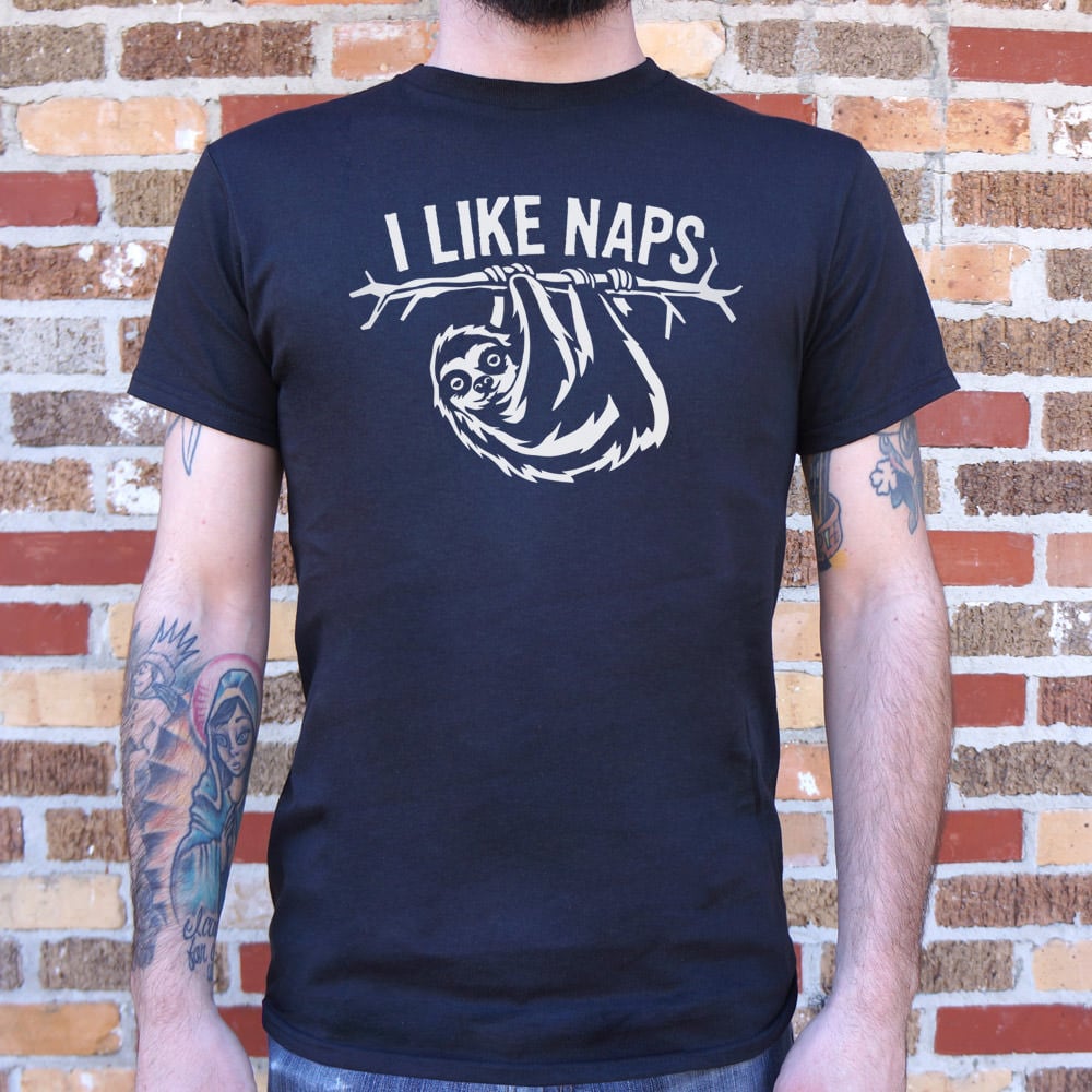 I Like Naps Sloth Hanging from Tree Branch