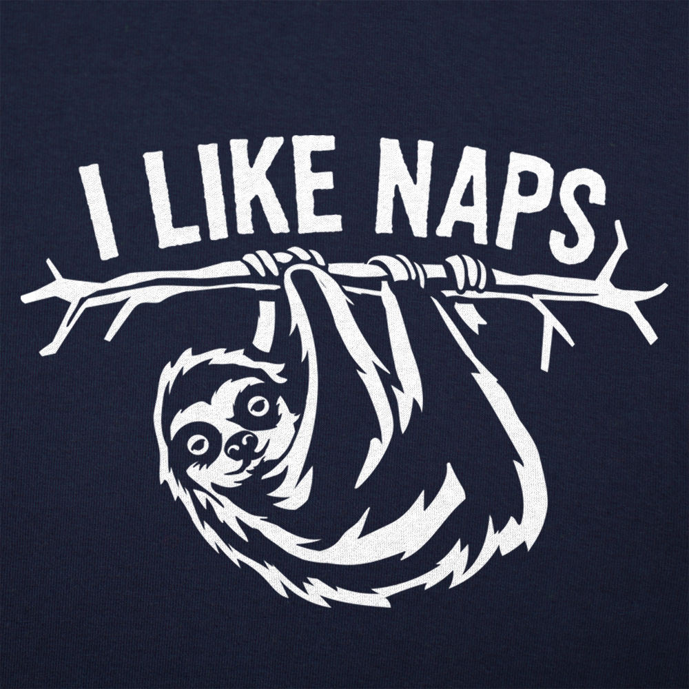 I Like Naps Sloth Hanging from Tree Branch