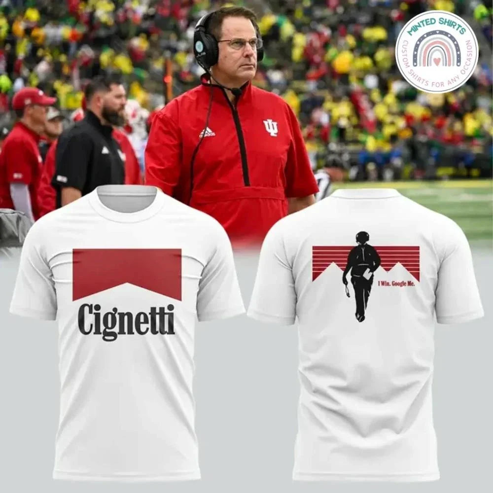Indiana Football Coach Curt Cignetti 2 Sides Shirt