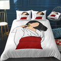 indonesian girl Bedding Set (Duvet Cover & Pillow Shams)