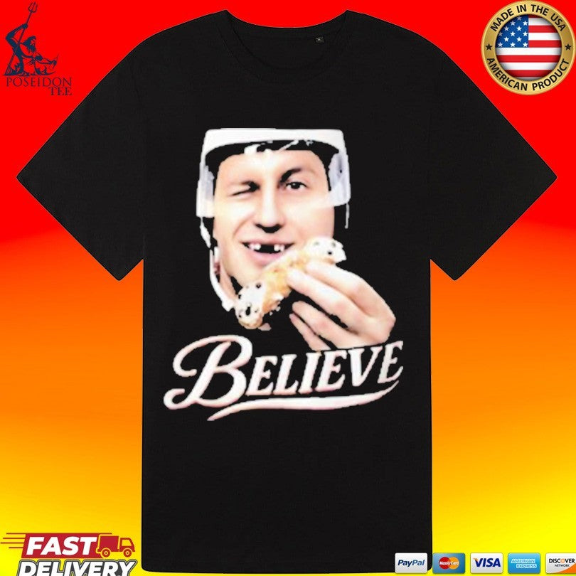 Jack Hughes Believe Flyers T-shirt