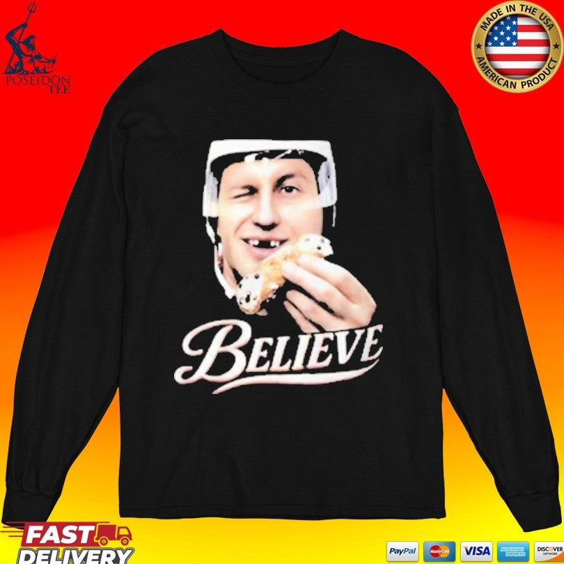 Jack Hughes Believe Flyers T-shirt