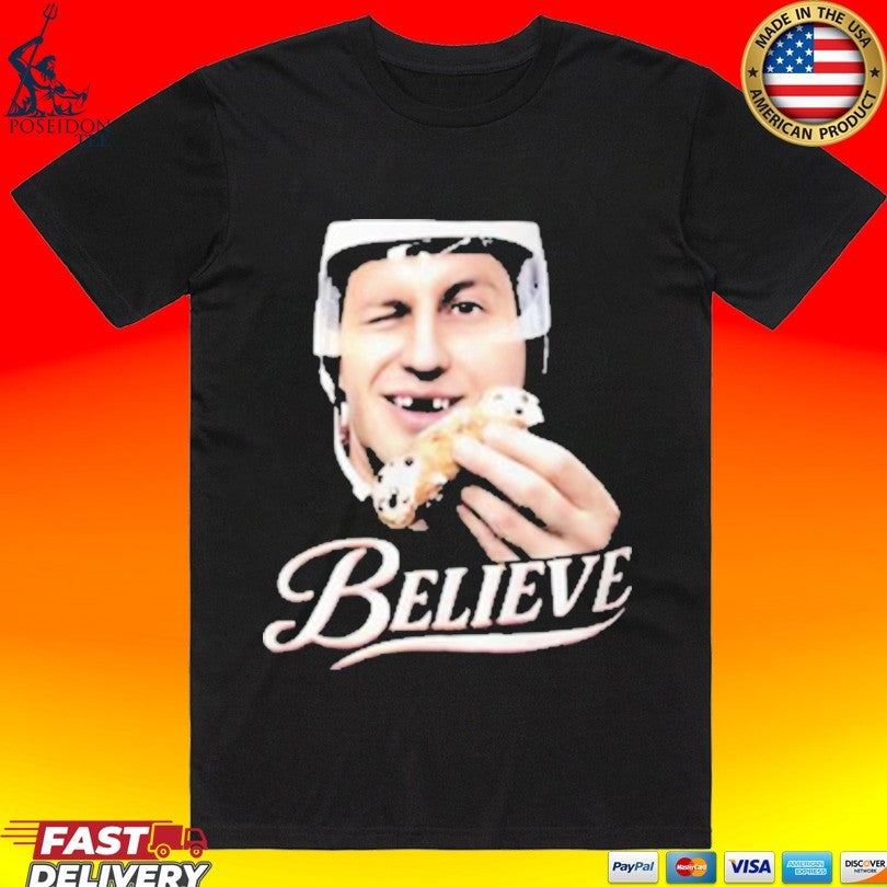 Jack Hughes Believe Flyers T-shirt