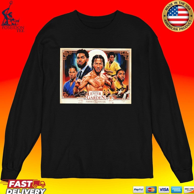 Jalen Brunson New York Knicks Enter The Garden Martial Arts T-shirt