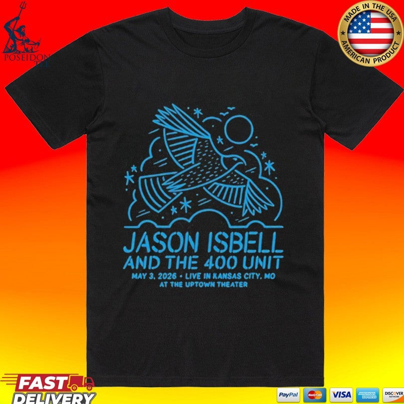 Jason Isbell And The 400 Unit 3 May 2026 Kansas City, Mo T-shirt
