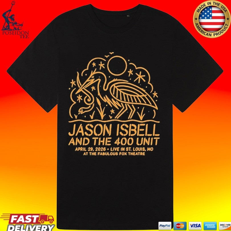 Jason Isbell And The 400 Unit In St. Louis Mo On April 29 2026 T-shirt