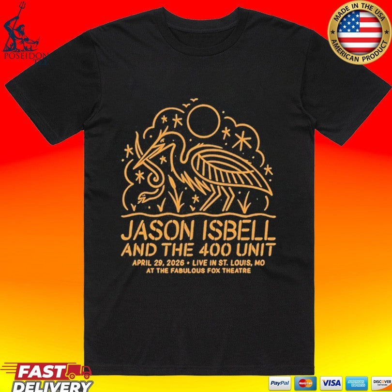 Jason Isbell And The 400 Unit In St. Louis Mo On April 29 2026 T-shirt