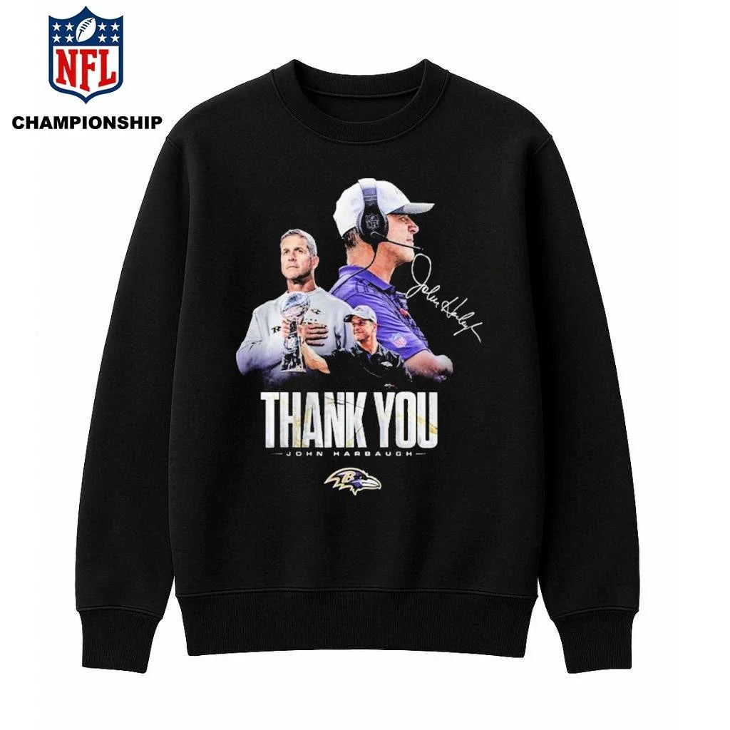 John Harbaugh Baltimore Ravens Coach 2026 Farewell Shirt