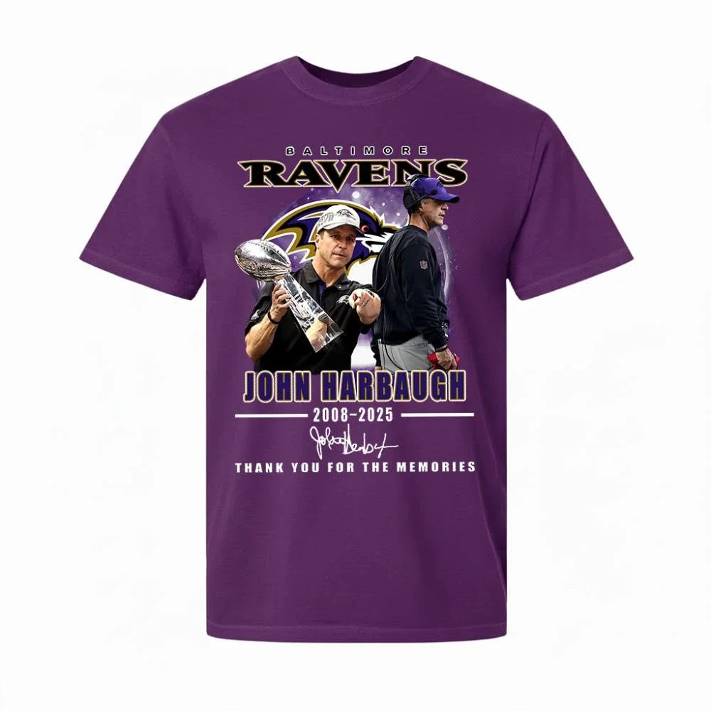 John Harbaugh Thank You For The Memories Ravens Shirt