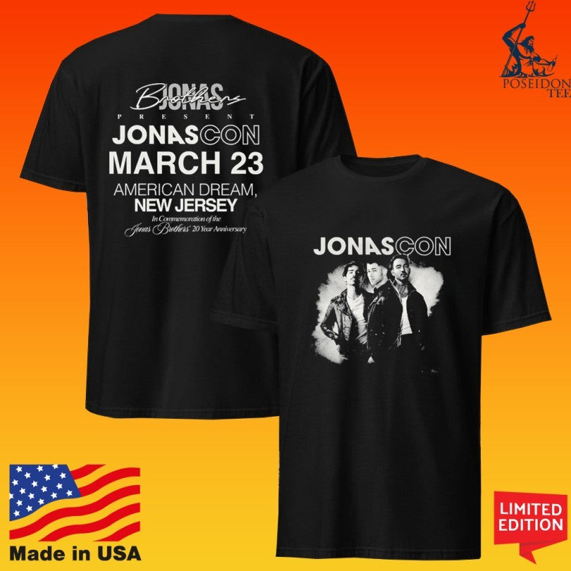 Jonas Brother Jonascon American Dream 20 Year Anniversary T-shirt