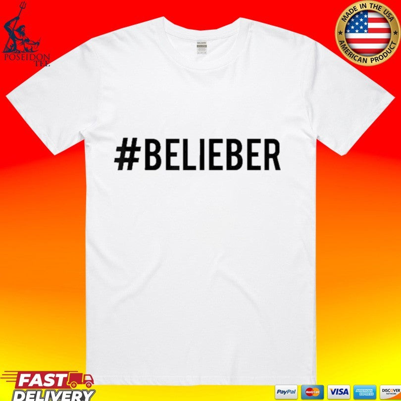 Justin Bieber Belieber Hashtag T-shirt