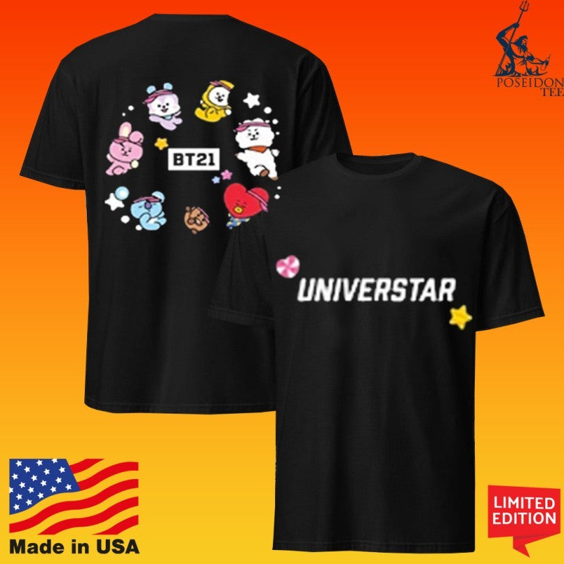 Playfest Bt21 Universtar Star Walk Baseball T-shirt