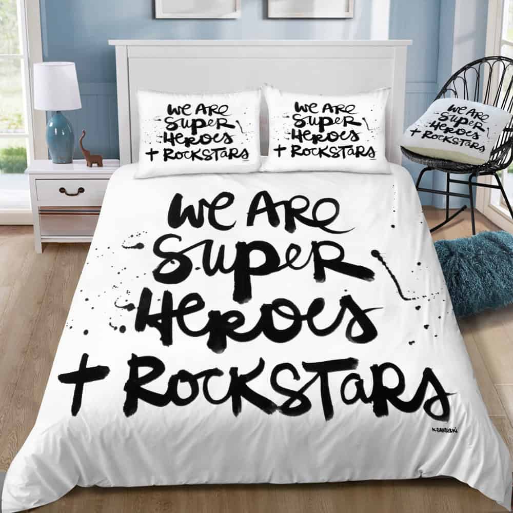 Superheroes Bedding Set (Duvet Cover & Pillow Shams)
