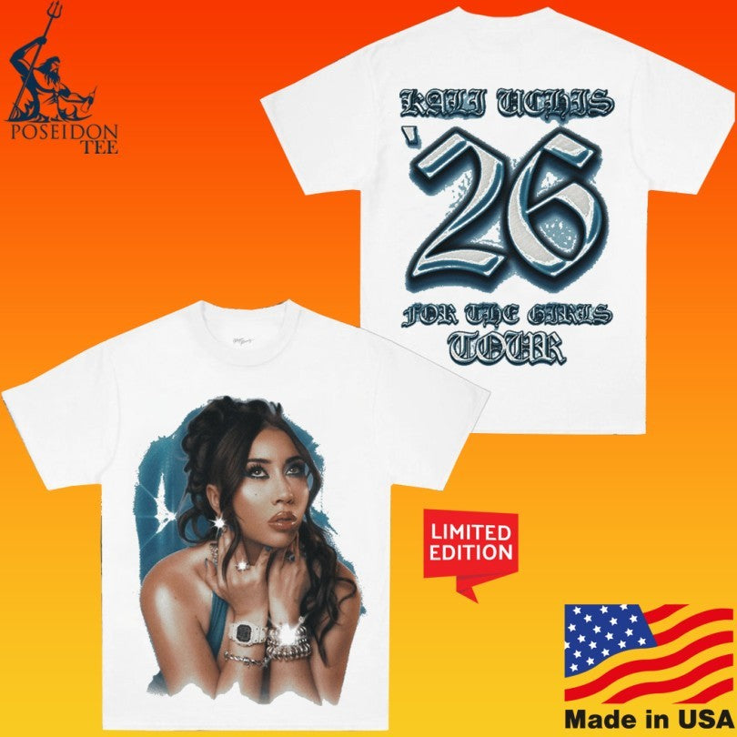 Kali Uchis Blue For The Girls Tour Airbrush T-shirt