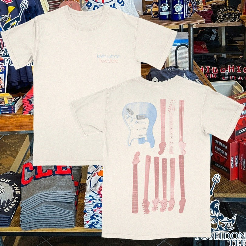 Keith Urban Flow State Ivory Guitar T-shirt
