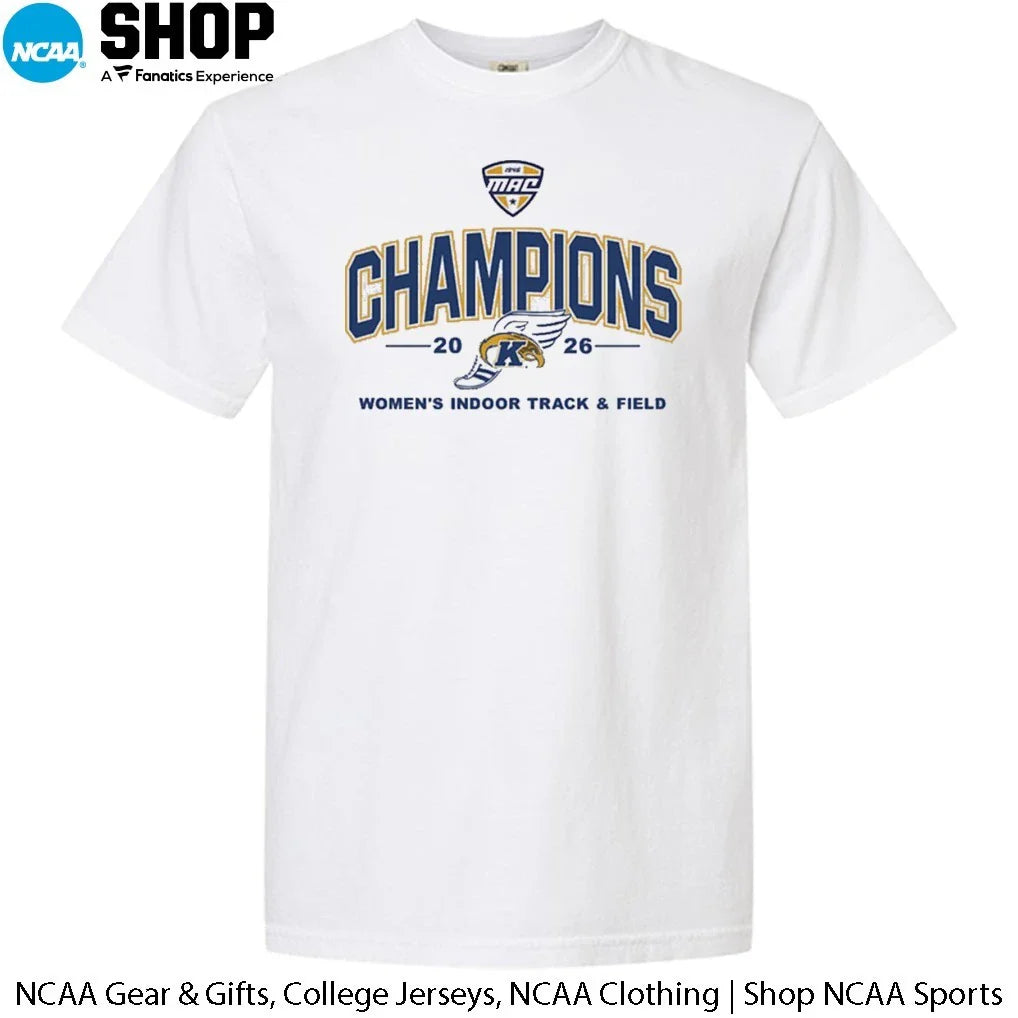 Kent State Golden Flashes MAC 2026 Women’s Indoor Track &amp; Field Champions T-Shirt