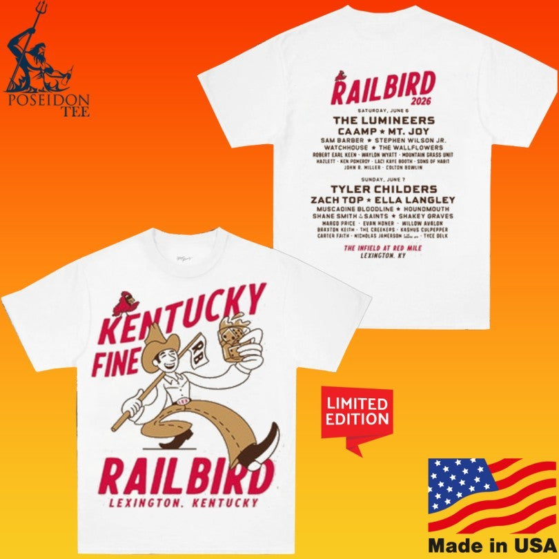 Kentucky Fine Railbird Lexington Kentucky Lineup T-shirt