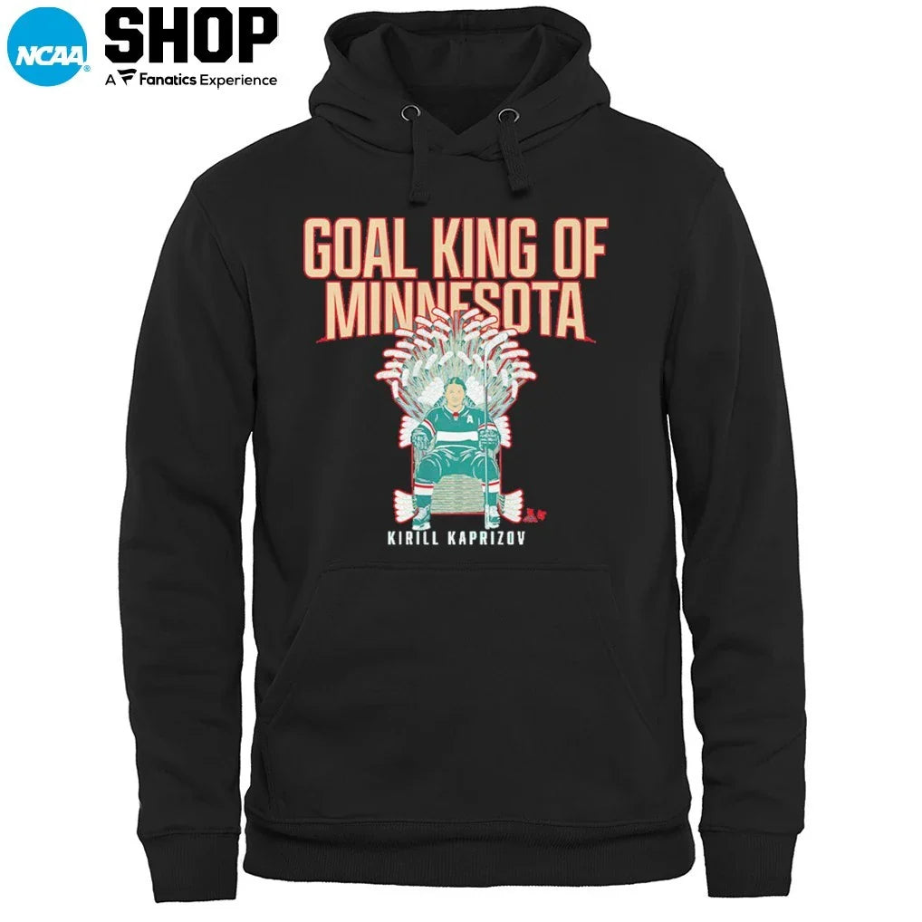 Kirill Kaprizov Minnesota Wild Goal King of Minnesota T-Shirt