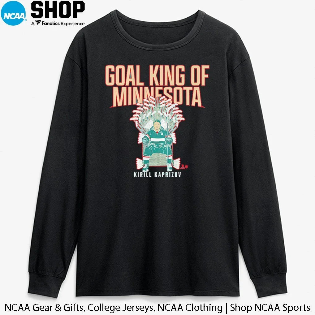 Kirill Kaprizov Minnesota Wild Goal King of Minnesota T-Shirt