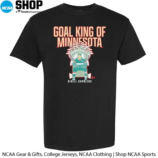 Kirill Kaprizov Minnesota Wild Goal King of Minnesota T-Shirt