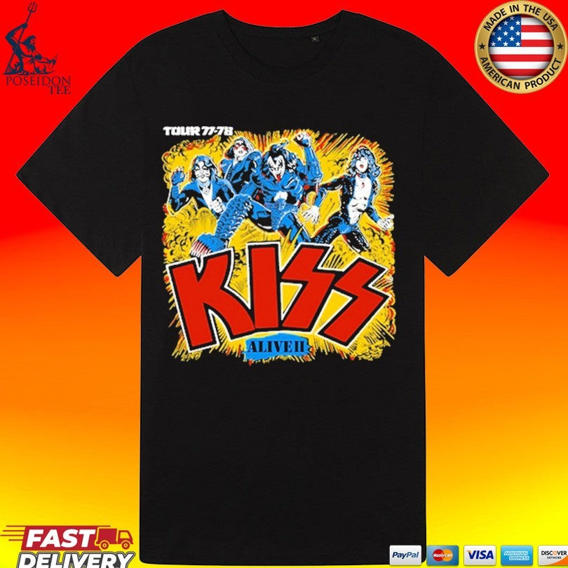 Kiss Alive Ii Tour 77-78 T-shirt