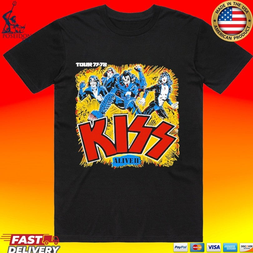 Kiss Alive Ii Tour 77-78 T-shirt
