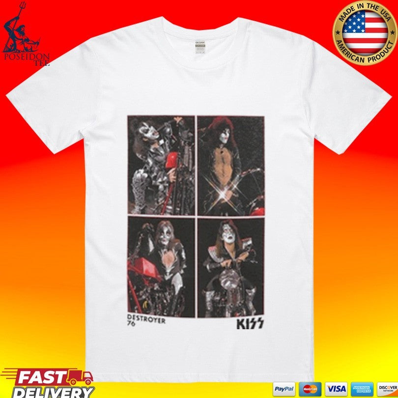 Kiss Moto Shoot Destroyer 76 T-shirt