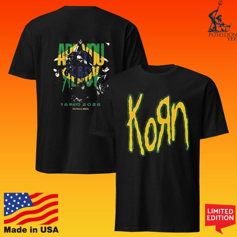 Korn Latin America Tour 2026 Paulo Brazil May 16 2026 T-shirt