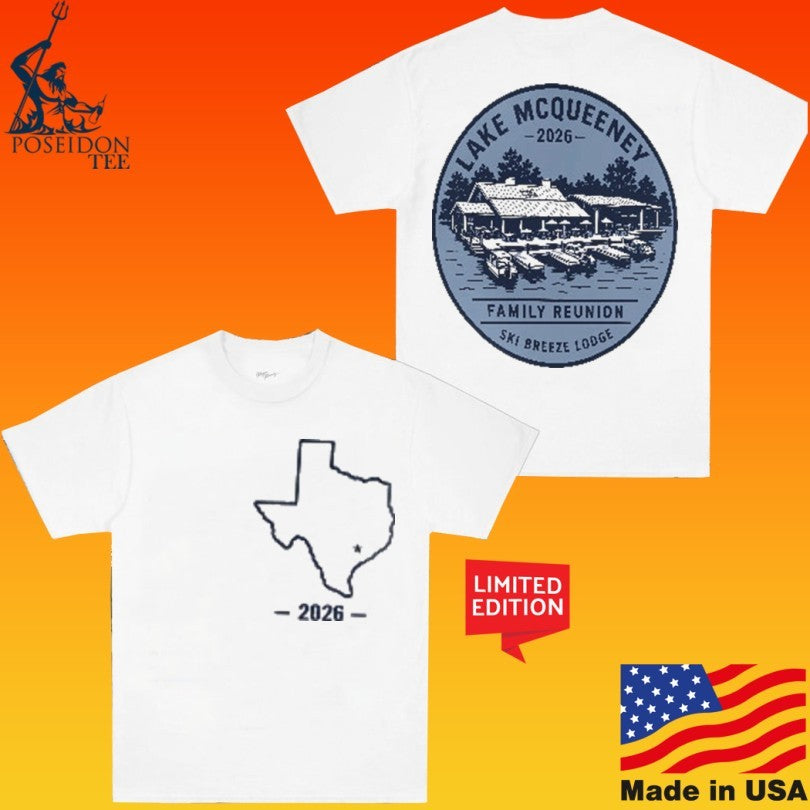 Lake Mcqueen 2026 Family Reunion Ski Breeze Lodge Vintage T-shirt