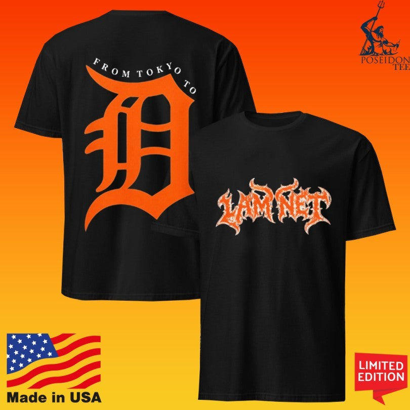 Lam Net From Tokyo To Kruelty X Tied Down Tour Detroit 2026 T-shirt